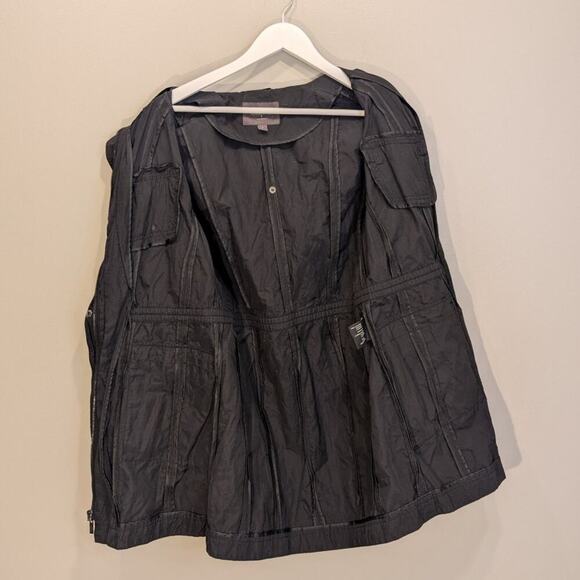 Cole Haan Jacket Windbreaker Packackable Hood Rain Pockets - Size S - Picture 3 of 9